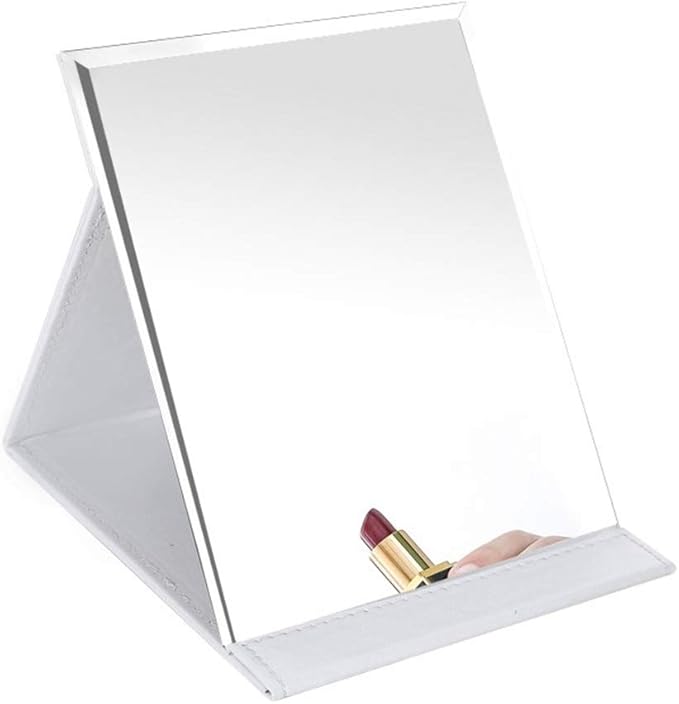 Zcooooool Large Portable Super HD Mirror - Multi Stand Angle Hand Free/Handheld/Tabletop Foldable 10x7 Inch