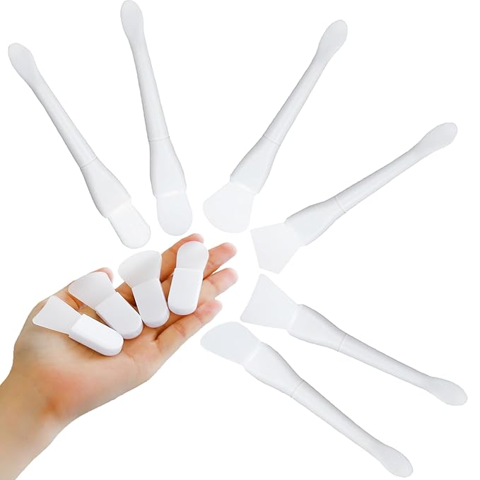 10 Pcs Silicone Face Mask Brush,makeup spatula,mask applicator tool, Applicable to facial mask mud, mud facial mask DIY、 Styling facial mask, body cream and BB cream US246