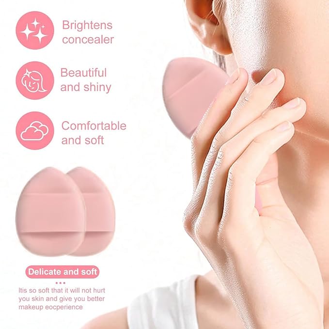 suniya Skincare Face Wash Spa Headband and Wristband Set Makeup Sponges Set Face Soft Triangle Makeup Puff Sponge Pieces Powder Puff Women and Teen Girl Gifts Trendy Stuff （Purple）