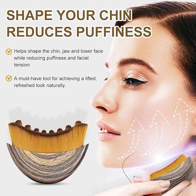 New Lymphatic Contour Face Brush, Manual Lymphatic Drainage Massager, Ergonomically Designed to Fit The Skin Precisely,Relieve Fatigue(2PCS)