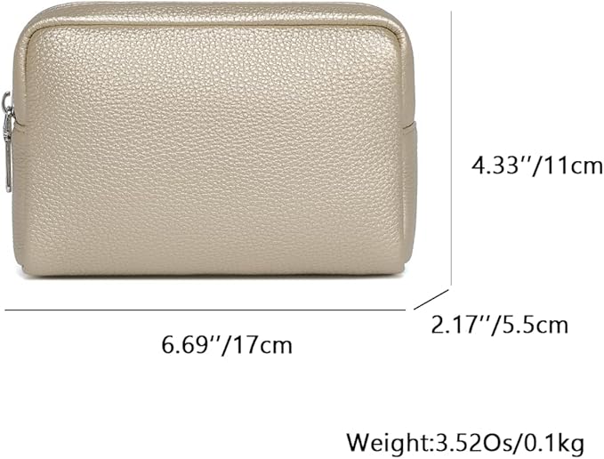 Makeup Bag Large Capacity Women's Classic Black Wash Bag Adjustable Partition Wash Brush and Cosmetic Carrying Bag (Pearl White Tea)