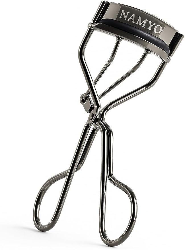 Obsidian Grey Edition Premium Eyelash Curler – Soft Grip. Precision Curl. Lasting Lift. Travel Friendly. Holiday Gift Ready Packaging. Extra Silicone Refills