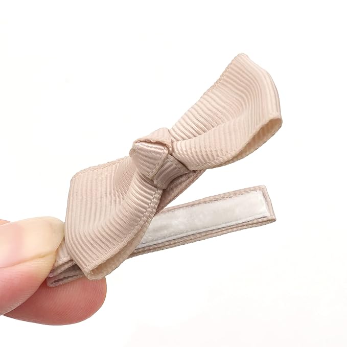 CÉLLOT Baby Hair Clips 50PCS Baby Girls Fully Lined Baby Bows Hair Pins Tiny 2" Hair Bows Alligator Clips for Baby Girls Infants Toddlers in Pairs