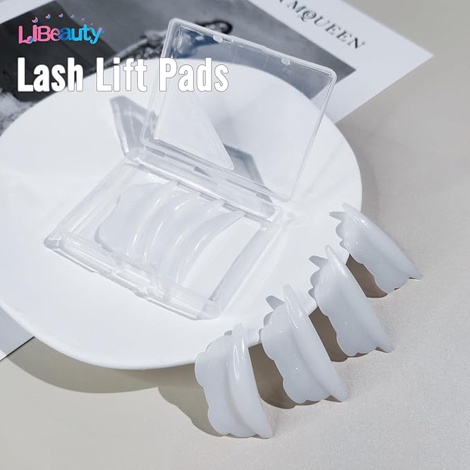 Libeauty Lash Lift Pads Panda Shape Reusable Silicon Eyelash Lift Shield Lash Perm Rod Lash Lifting Shield DIY Use at Home or Salon Lash Perming Tool