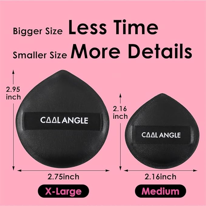5Pcs Makeup Sponge Latex-Free Soft Blender Sponge Perfect for Liquid Foundation Concealer Cream Powder, Beauty Sponge Gift Set for Long-lasting and Natural Makeup, Black, Medium