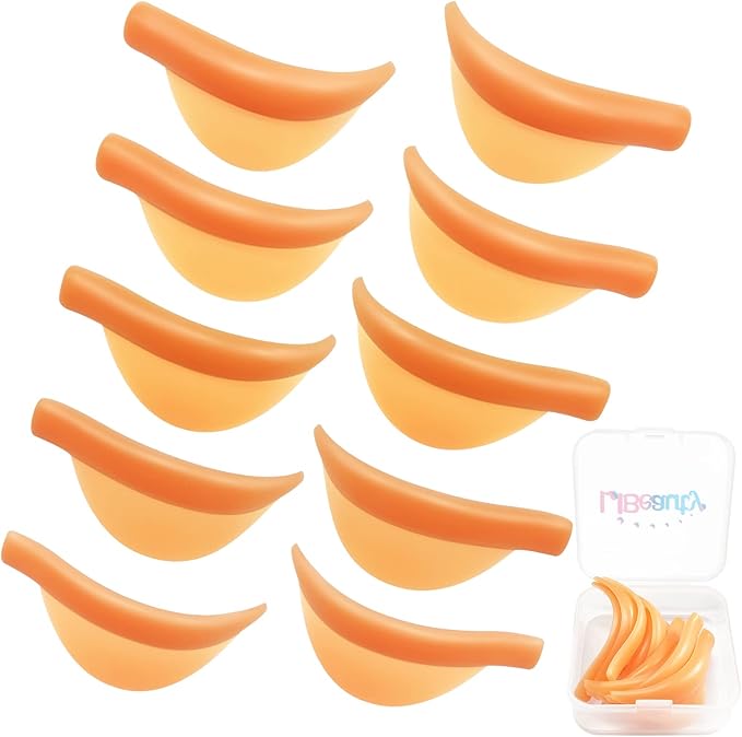 Libeauty Eyelash Lift Shield Lash Perm Pads 10 Pcs Reusable Eyelash Perming Curler Lower Eyelash Pads Lifting Rods