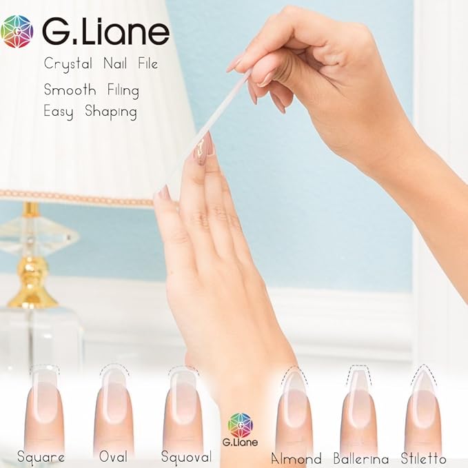 Crystal Nail File with Austria Crystals Professional Nail File in Case Manicure Pedicure Kit for Natural Nails Acrylic Nails Gels Nails Manicure Tools for Home and Salon(Red Highheel)