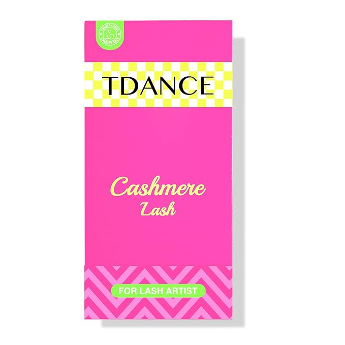 TDANCE Cashmere Lash Extensions Super Soft Classic Lash Extension 0.05mm Thickness D Curl Single Length 9mm Volume Lash Extensions for Professional Salon Use Eyelash Extension(0.05-D,9mm)