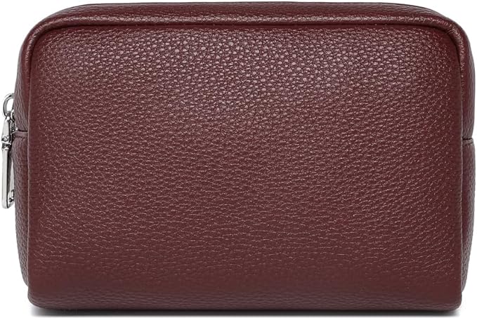 Makeup Bag Large Capacity Women's Classic Black Wash Bag Adjustable Partition Wash Brush and Cosmetic Carrying Bag (Caramel Color)