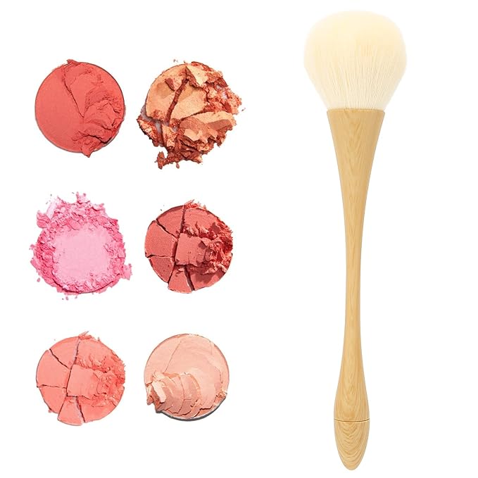 FILFEEL Nail Dust Brush, Nylon Hair Nail Cleaning Brushes, Blush Brush Makeup Tool, Nail Dusting Brush With Wooden Handle