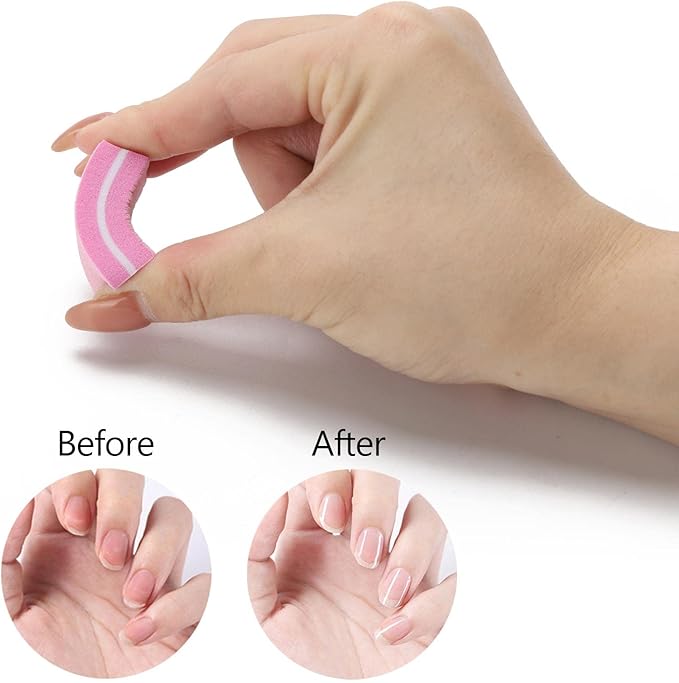 200Pcs Mini Nail Buffer Block 1.5in*1.1in*0.5in Grit Buffers for Natural Care(Mixed Color)