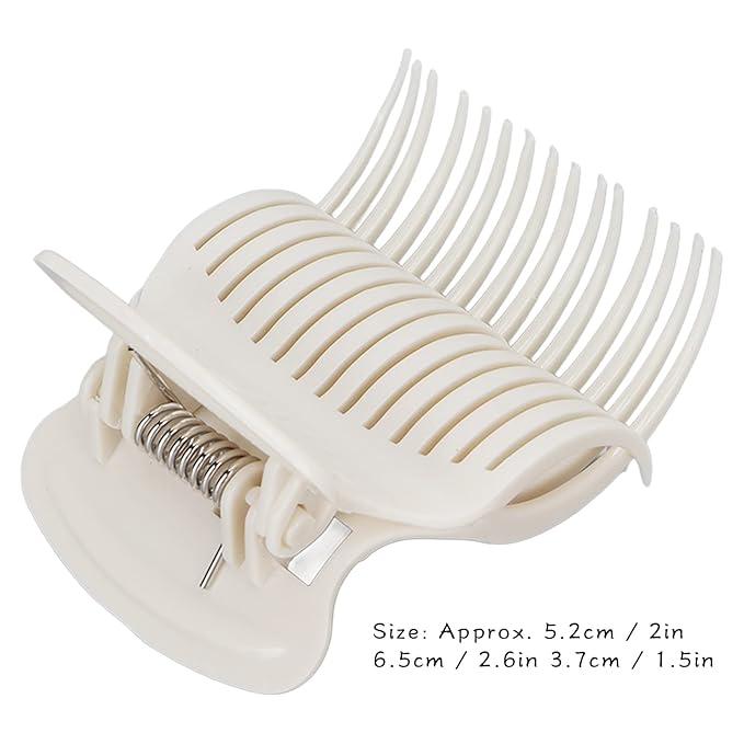 12PCS Hot Roller Clip, Replacement Hair Curler Claw Clips Women Girls Hair Sectioning Styling Tool for Hair Rollers Women Girls Hair Section Styling(White)