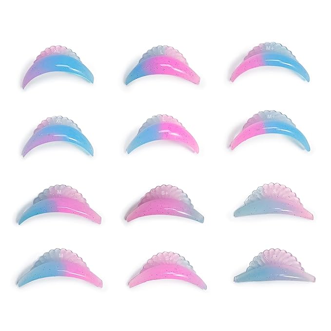 Lash Lift Rods Libeauty New Eyelash Lifting Pad 12pcs Self Adhesive Super Soft Eyelash Lift Shield Cute Shell Pearl Shape Lash Perm Rod DIY Eyelash Curler Tool