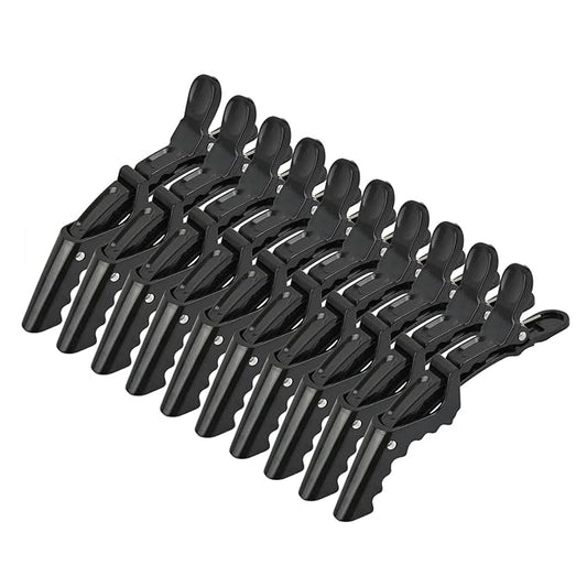 10 Pcs Hair Clips for Women – Alligator Styling Sectioning Clips Professional Barber Clips of Salon (Black)