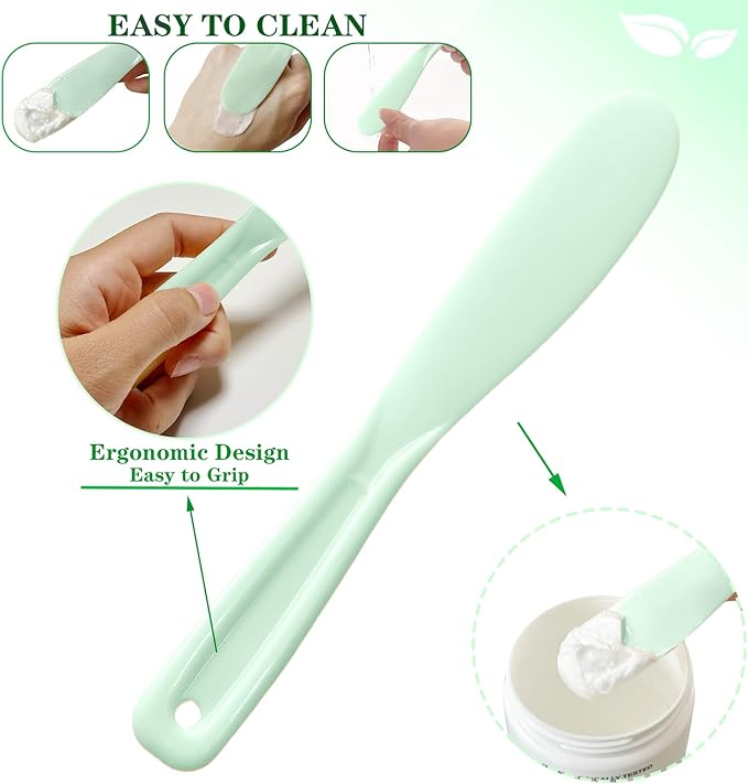 9Pcs Face Mask Mixing Bowl Set DIY Silicone Facial Mask Bowl for Home Salon Spa Face Skin Applicator Bowl with Stir Sticks, Black,White,Green