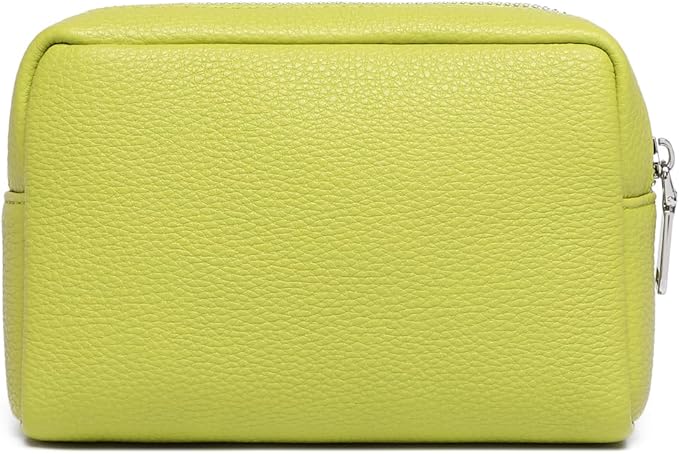 Makeup Bag Large Capacity Women's Classic Black Wash Bag Adjustable Partition Wash Brush and Cosmetic Carrying Bag (PU/Grass)