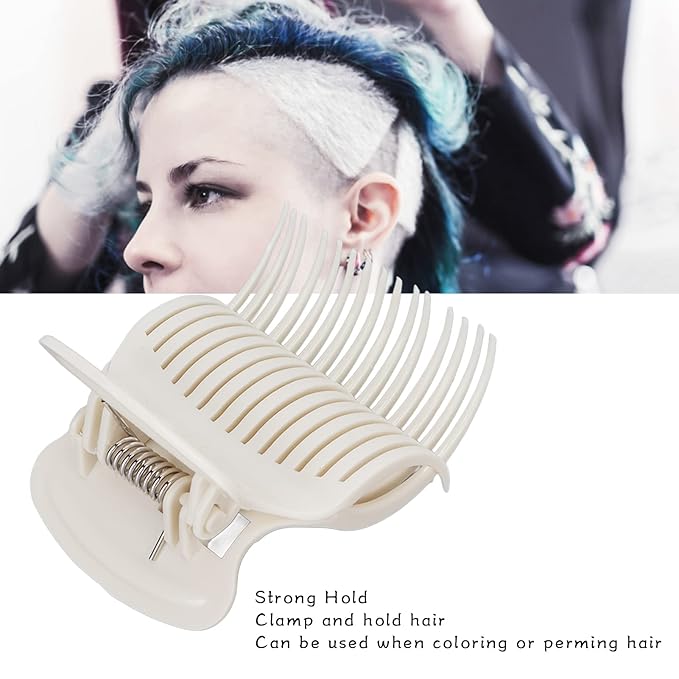 12PCS Hot Roller Clip, Replacement Hair Curler Claw Clips Women Girls Hair Sectioning Styling Tool for Hair Rollers Women Girls Hair Section Styling(White)