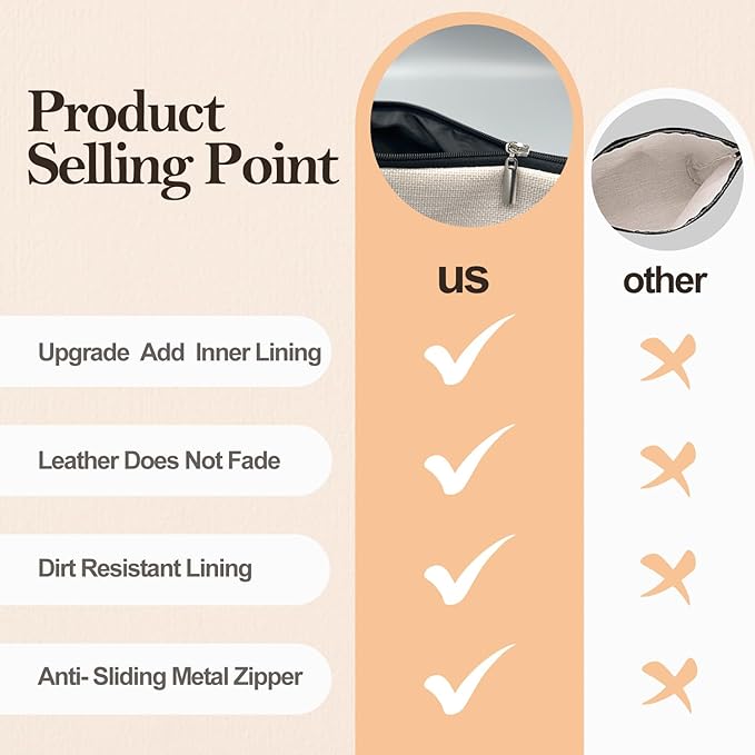 Boho Makeup Bag Gifts for Women, Sunset Leaf Aesthetic Makeup Pouch(Purple)