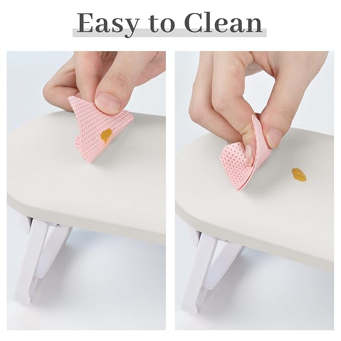 Nail Arm Rest, Professional Foldable PU Leather Nail Hand Rest with PVC Table Mat for Acrylic Nails, Soft Nail Hand Pillow Non-slip for Manicure Salon Use (higher-Coffee)
