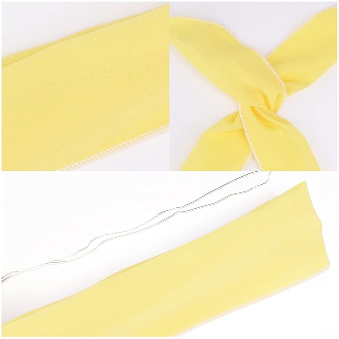 Wire Headbands for Women and Girls - 9 Pcs Cute Wired Bow Twist Hair Accessories