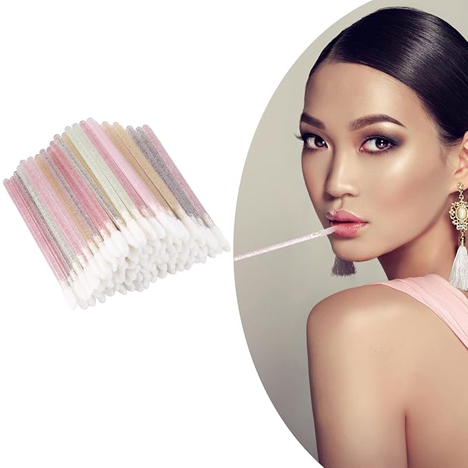 1000 Counts Lip Applicators Disposable Lip Brushes Crystal Lipstick Lip Gloss Wands 5 Colors*1000pcs