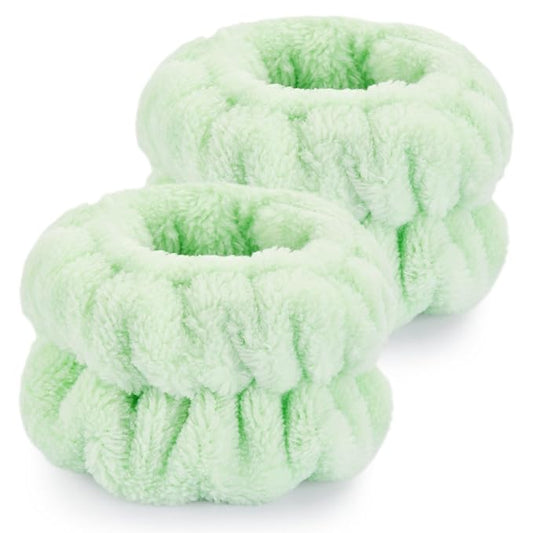 2 Pcs Wrist Bands for Washing Face, Microfiber Wrist Towels for Washing Face, Spa Wristbands for Washing Face, Face Wash Wristbands, Arm Bands for Washing Face for Woman and Children
