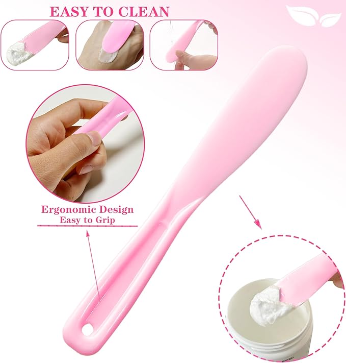 9Pcs Face Mask Mixing Bowl DIY Silicone Facial Mask Bowl for Home Salon Spa Face Skin Applicator Bowl with Stir Sticks, Black,White,Pink