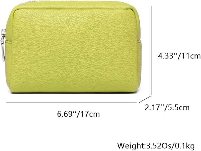 Makeup Bag Large Capacity Women's Classic Black Wash Bag Adjustable Partition Wash Brush and Cosmetic Carrying Bag (PU/Grass)