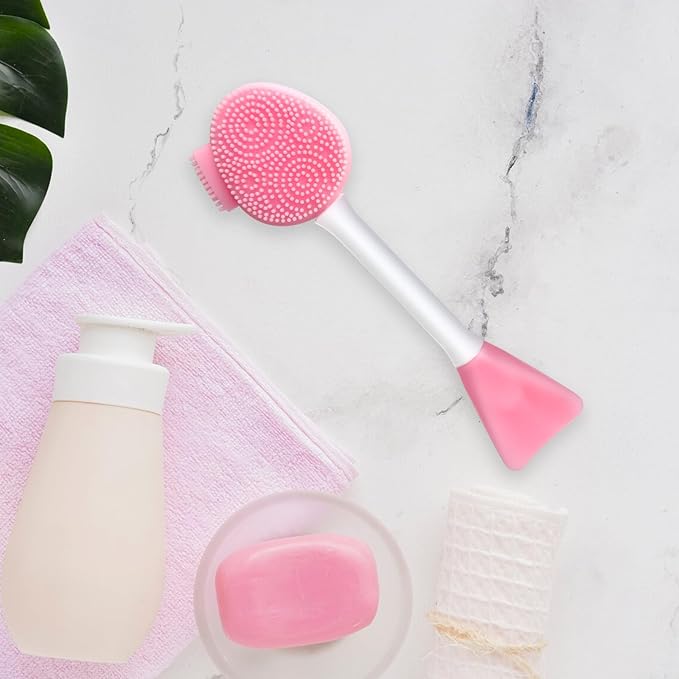 Silicone Face Scrubber Face Mask Brush Exfoliating Lip Cleansing Facial Cleansing/Wash Brush Exfoliator Blackhead Skin Care Tool Makeup Removes Dead & Dry Skin for Women Grils Men