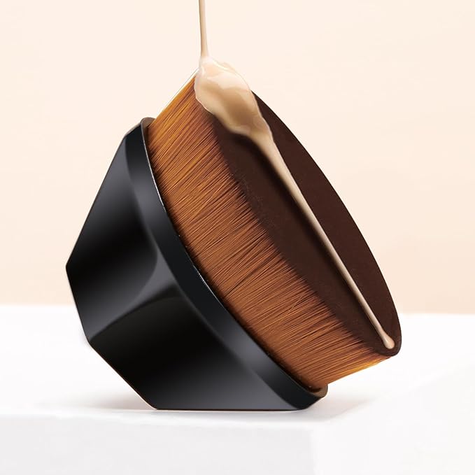 DUcare Foundation Makeup Brush Flat Top Kabuki Face Blush Liquid Powder Foundation Brush for Blending Liquid, Cream