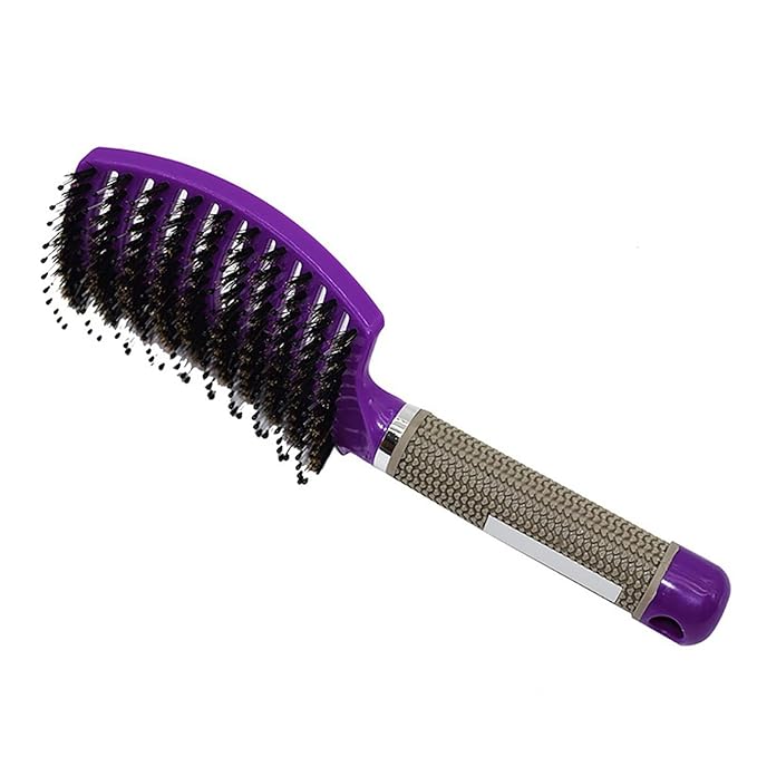Hairstreaq Detangling Brush, Wet Dry Detangler Hair Brushes, Vented Detangling Brush, Fast Drying Styling Massage Hairbrush for Women & Kids’ Long, Thick, Thin, Curly & Tangled Hair (Purple)