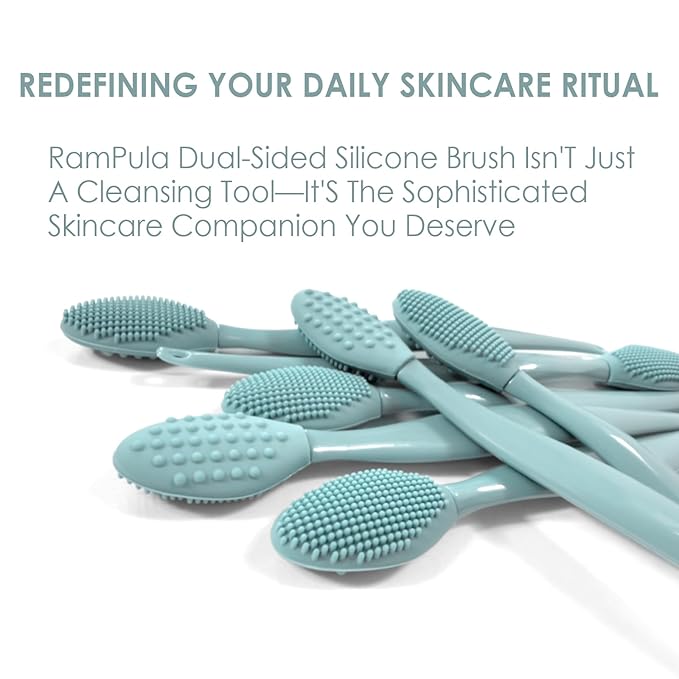 3 Pcs Lip Scrub Brush, Silicone Lip Scrubber Exfoliator, 3-in-1 Double-Sided Lip Brush Tool for Men Women Lip Lightening, Gentle Lip Exfoliator Scrubber Tool for Dark Lips