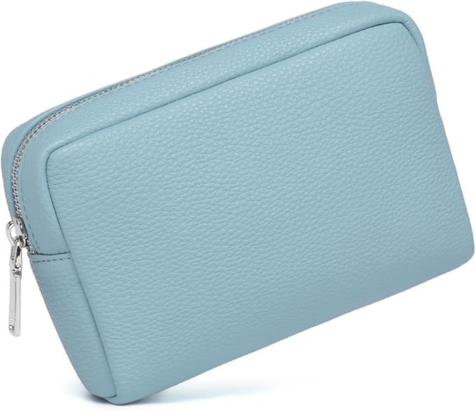 Makeup Bag Large Capacity Women's Classic Black Wash Bag Adjustable Partition Wash Brush and Cosmetic Carrying Bag (Phthalocyanine blue)