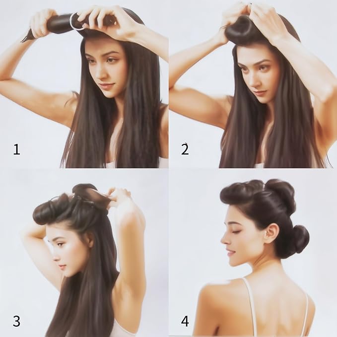Overnight Blowout Rods,Velvet Heatless Curls Roller for Long Hair to Sleep in, Soft Satin Curlers with Scarf for Volume and Blowout Look