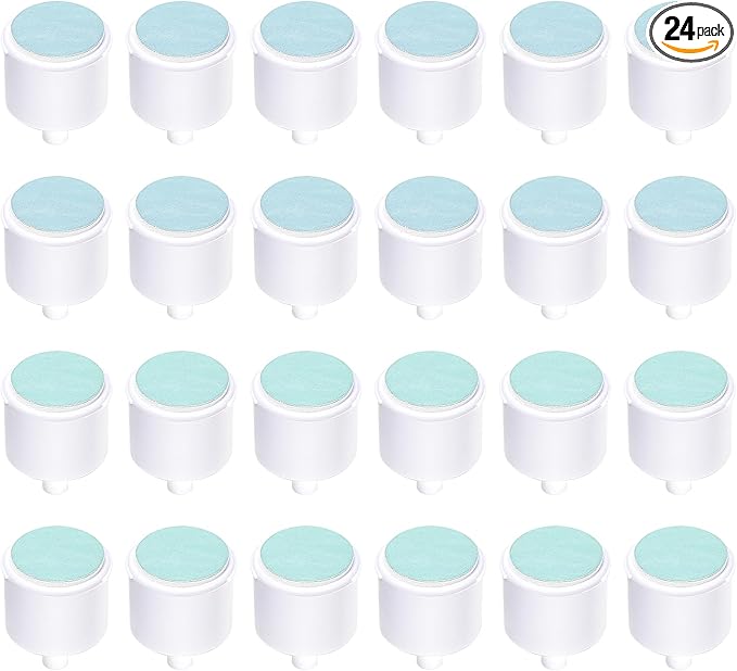 Replacement Pads Compatible with Frida Baby Electric Nail Buffer, 24 Pieces Baby Nail Trimmer Pads Grinding Heads Suits to Newborn and Adults (6-12, 12+ Months)