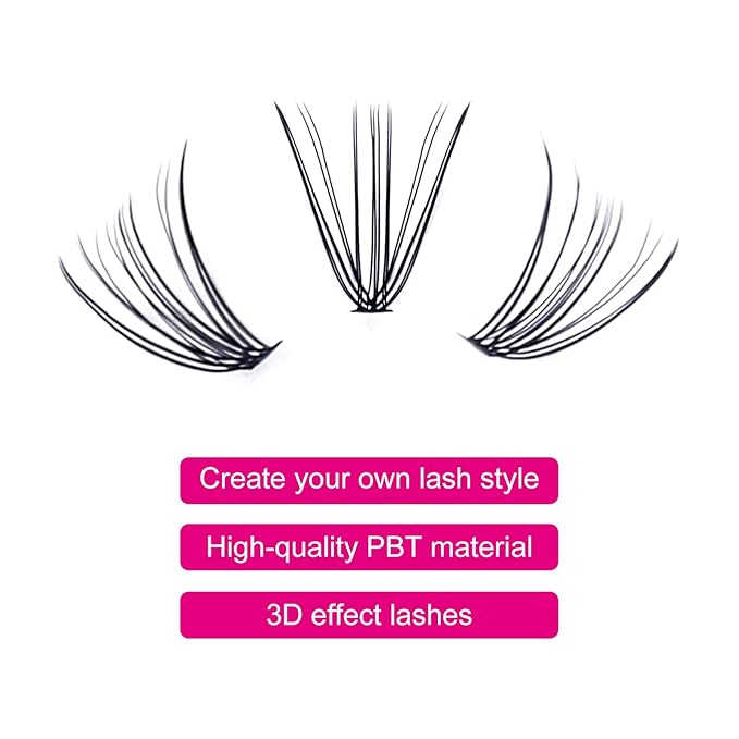 FADLASH Lash Clusters Extensions Individual Lashes Natural Soft 120pcs 20D C Cur Mixed Tray Natural Long Black Faux Mink Volume Lash Extensions Reusable Artificial Eyelashes (20D-0.10-C, 8-15mm)