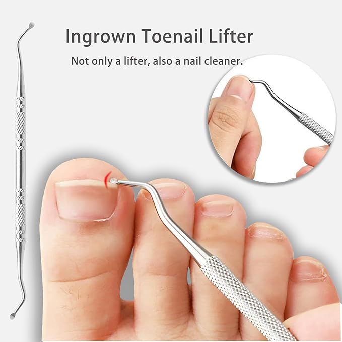 Toenail Clippers for Seniors Thick Toenails Angled Head Large Toe Nail Clippers Heavy Duty Ingrown Toenail Clippers with Wide Jaw Slanted Nail Trimmer Cutter