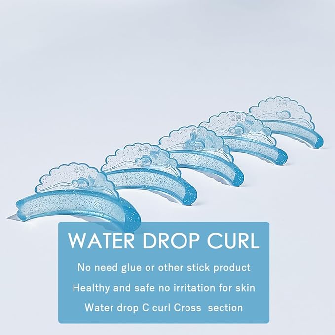 Libeauty Lash Lift Pads 10 Pcs/5 Sizes New Shell Shape Lash Lift Rods Reusable Silicon Lash Lift Shields DIY Use at Home or Salon Eyelash Lift Tools