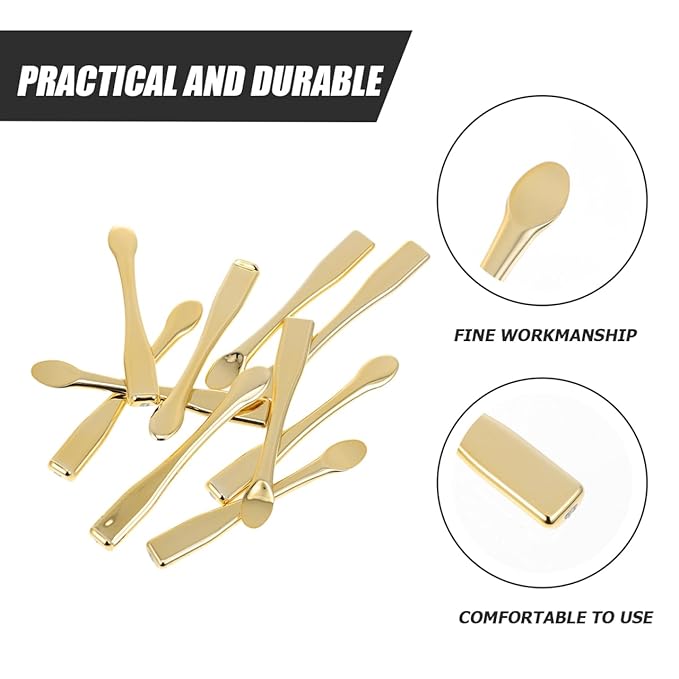 10Pcs Facial Mask Spoons Abs Cosmetic Cream Spatulas Mini Skincare Tools for Even Application Mixing Sampling Eye Cream