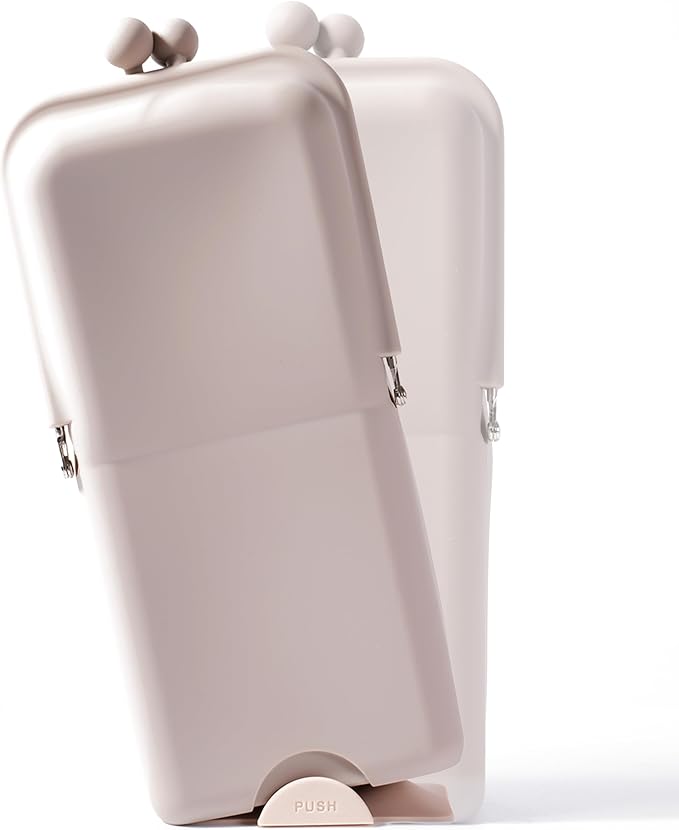 APT 1101 Makeup Brush Holder Travel Cosmetic Bag with Suction Base, Portable Cosmetic Organizer for Travel & Home, Organizer for Brushes, Beauty Tools & Accessories