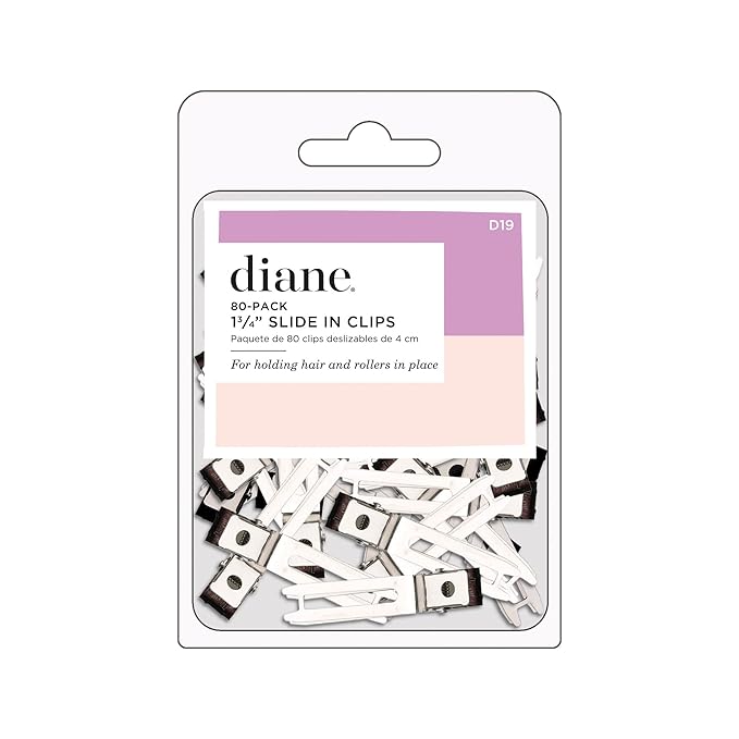 Diane 1.75" Double Prong Slide-in Clips, 80-Count