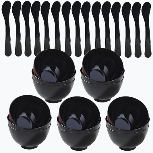 15 Pack Plastic Facial Mask Mixing Bowl, Mud Mask Mixing Bowl DIY Skin Care Mixing Tool Kit with Spatula - Cosmetic Beauty Tool for Home Salon
