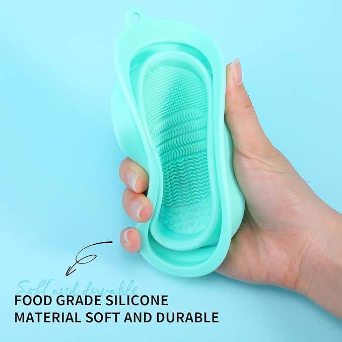 DUcare Makeup Brush Cleaner Shampoo Soap Solid Brush Cleaning Mat Removes Cosmetic Color Brush Cleaner Pad for Cleaning Makeup Sponges Brushes