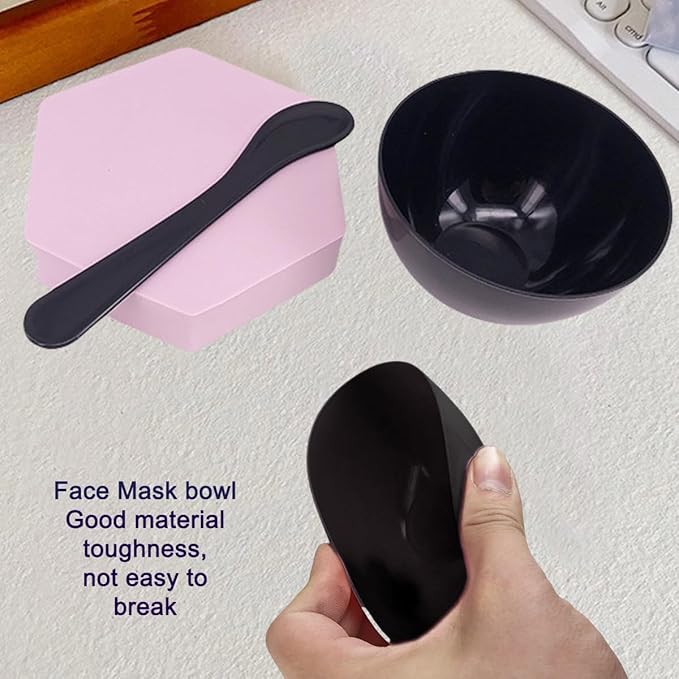 5 Pack Plastic Facial Mask Mixing Bowl, Mud Mask Mixing Bowl DIY Skin Care Mixing Tool Kit with Spatula - Cosmetic Beauty Tool for Home Salon