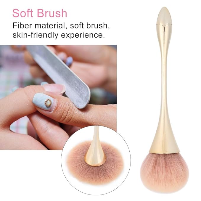 Nail Dust Removal Brush Nail Art Brush Manicure Brush Manicure Dust Removal Cleansing Manicure Tool Powder Cleansing Manicure Tool for Dust Removal