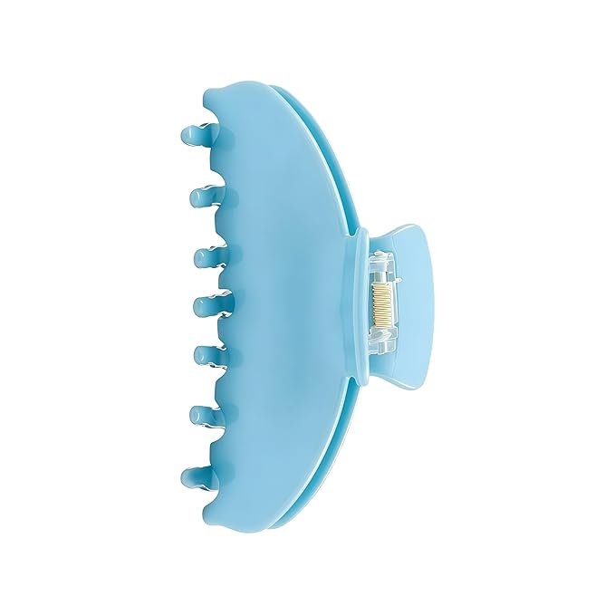 Durable Acetate Hair Clips - 4-Inch Wathet Blue Claw Clips for Fine and Thick Hair (Wathet Blue)