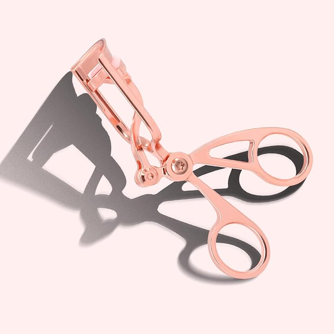 Luxurious Eyelash Curler, Professional Eyelash Curlers Long Lasting Lash Curl Eye Opening Voluminous Lashes Curler Heavy Duty, Zinc Alloy (Pink)