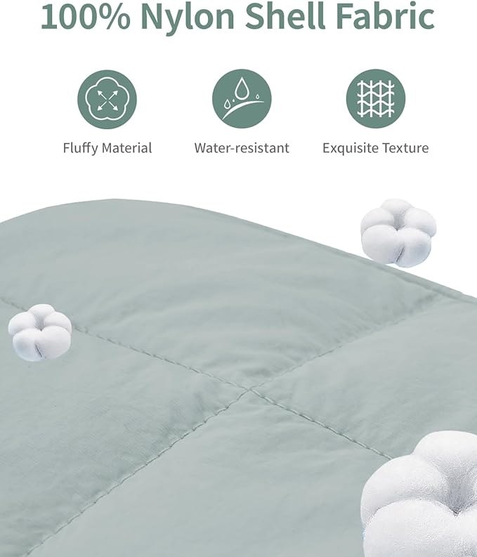 Narwey Makeup Bag Women Girls, Travel Toiletry Bag for Women, Puffy Cute Cosmetic Bag Organizer Make up Bag with Compartments (Sage Green)