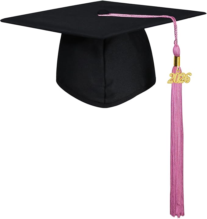 GraduationMall Matte Graduation Cap with 2026 Tassel for High School & Bachelor