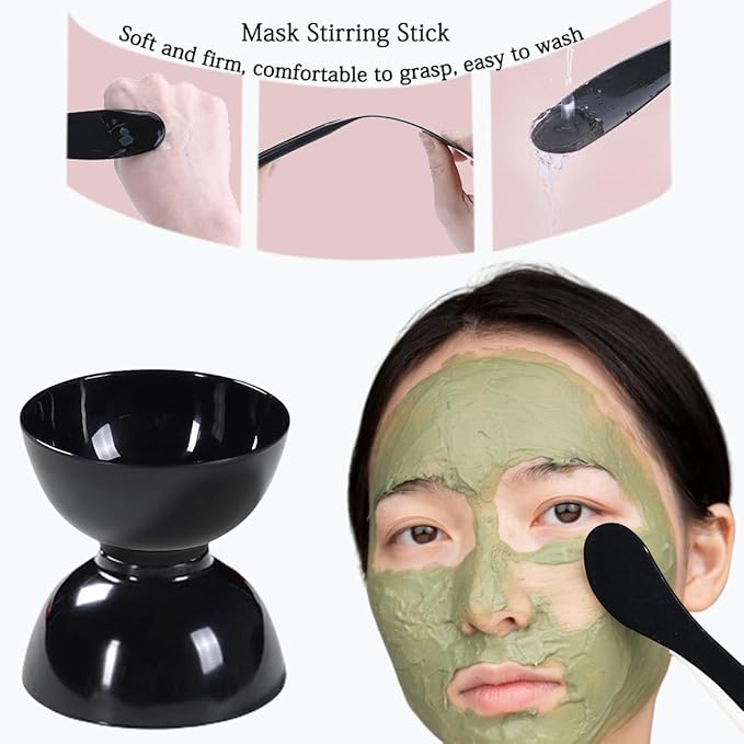 15 Pack Plastic Facial Mask Mixing Bowl, Mud Mask Mixing Bowl DIY Skin Care Mixing Tool Kit with Spatula - Cosmetic Beauty Tool for Home Salon